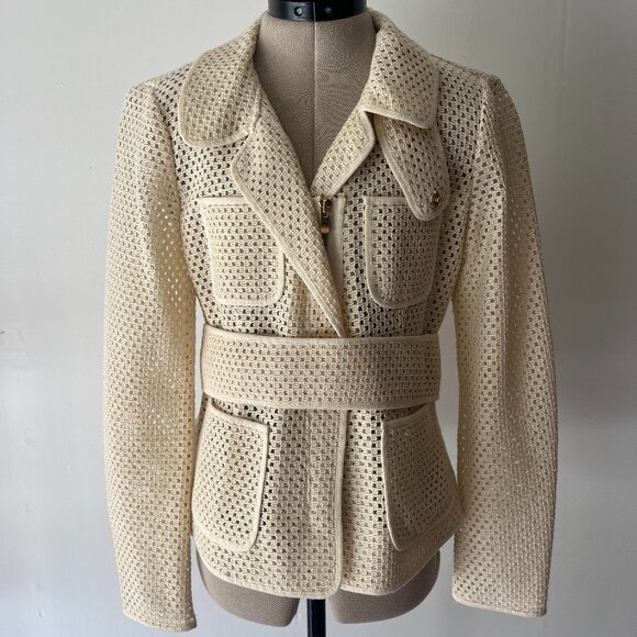 Veronique Leroy Cream Blazer - Picture 1 of 4